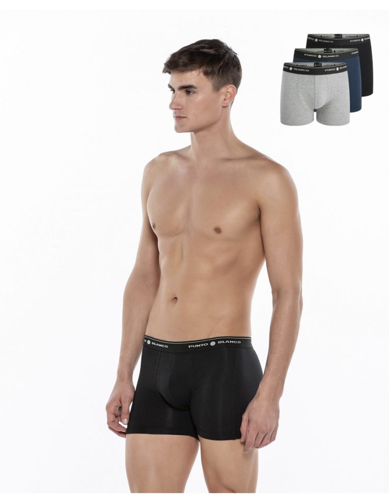 Pack 3 calzoncillo boxer de Punto Blanco • Ropa Interior Pareja