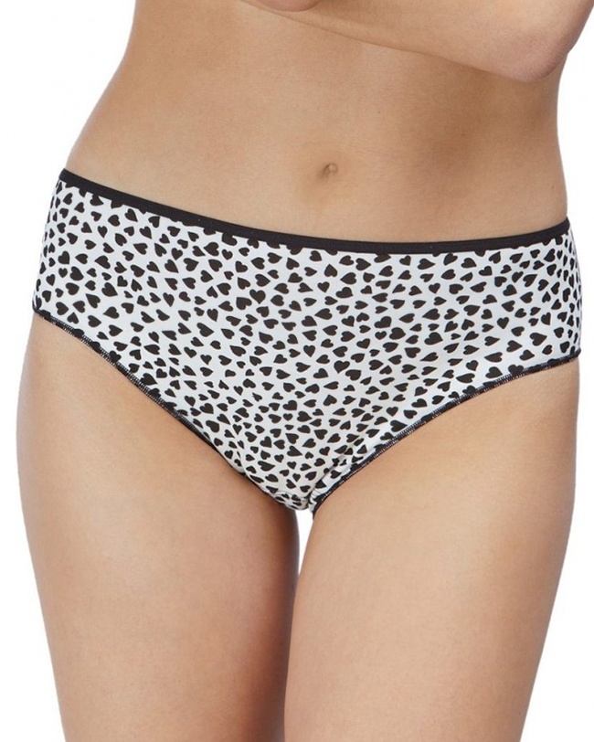 Pack 2 bragas altas de Avet estampada de corazones y lisa • Ropa Interior  Pareja