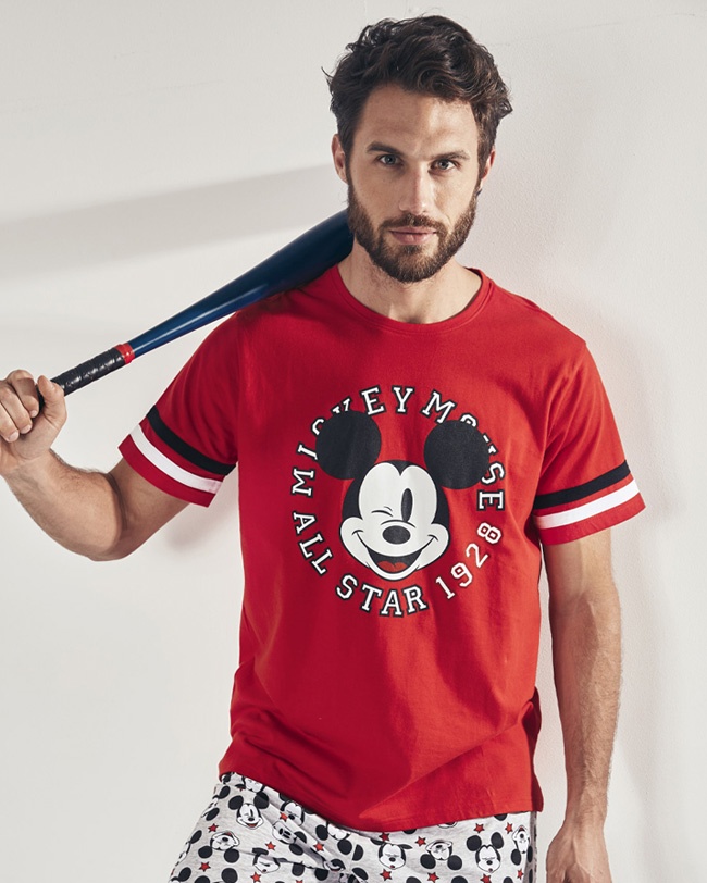Pijama de hombre Mickey Mouse de Disney de algodón 100% • Ropa Interior  Pareja