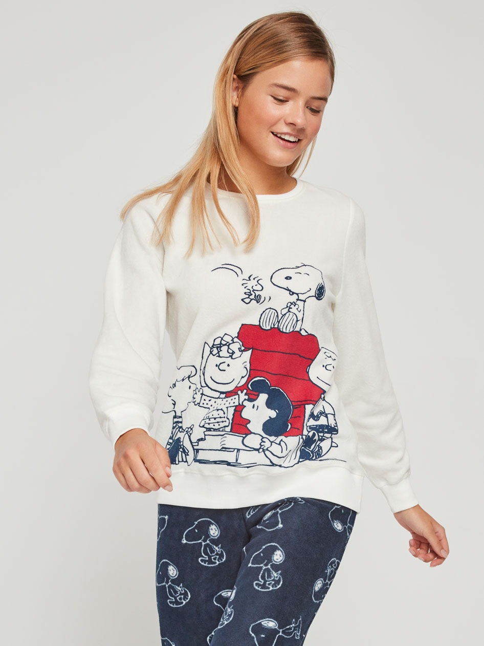 en caso Refrigerar Distinción Pijama polar de mujer mod. Snoopy • Ropa Interior Pareja